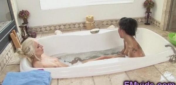  Asa Akira hot lesbian bath